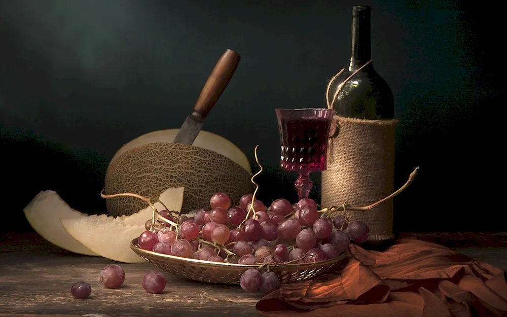 Wine still life