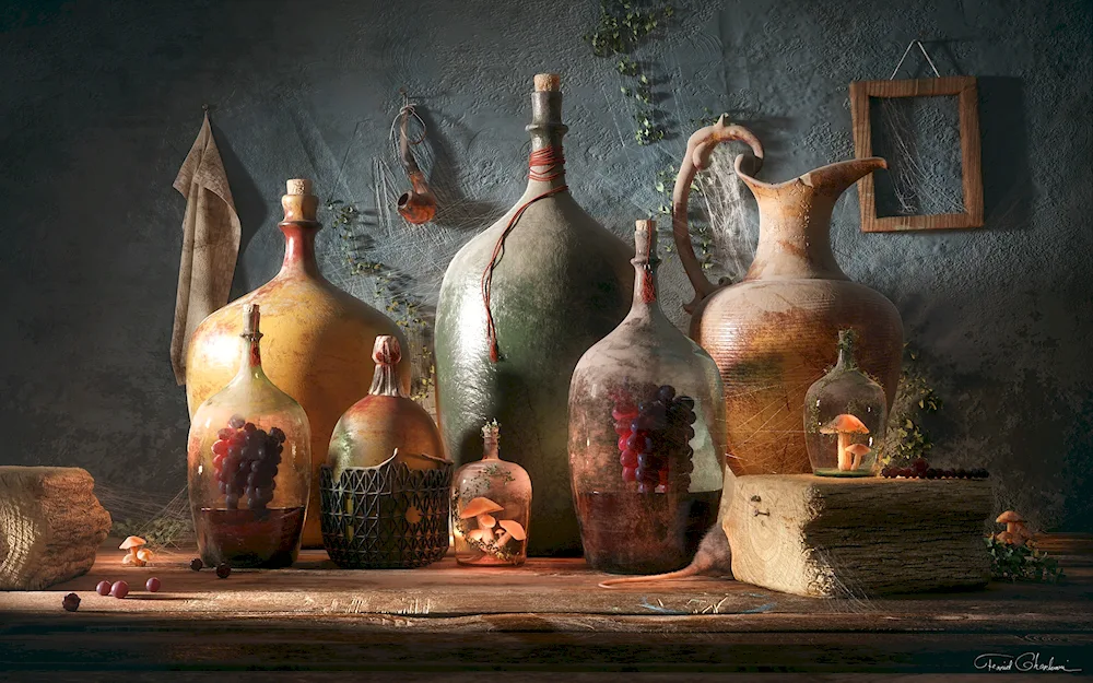 Bottle Still Life