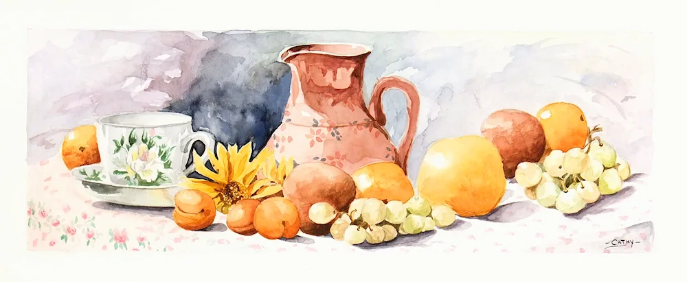 Watercolour still life
