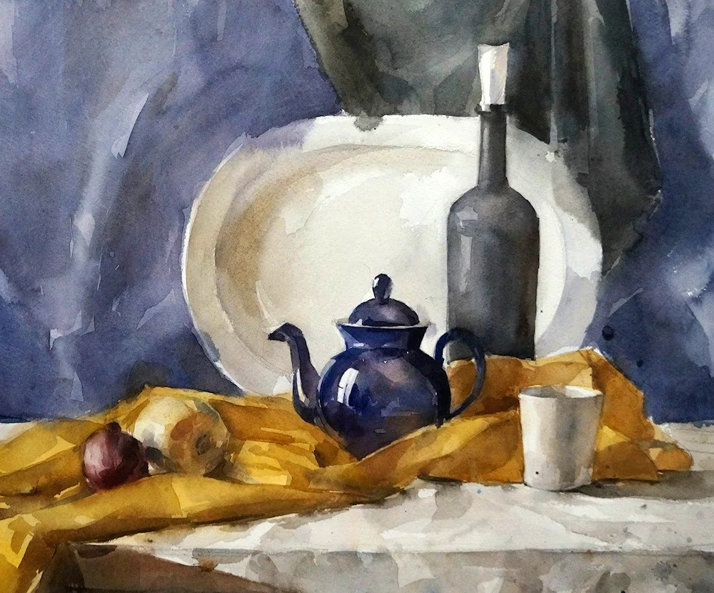 Academic rangtasvir still life painting watercolour