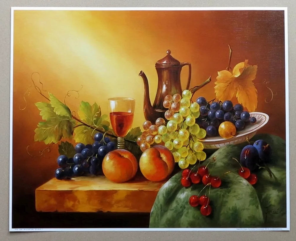 Edward Ladell wine still life