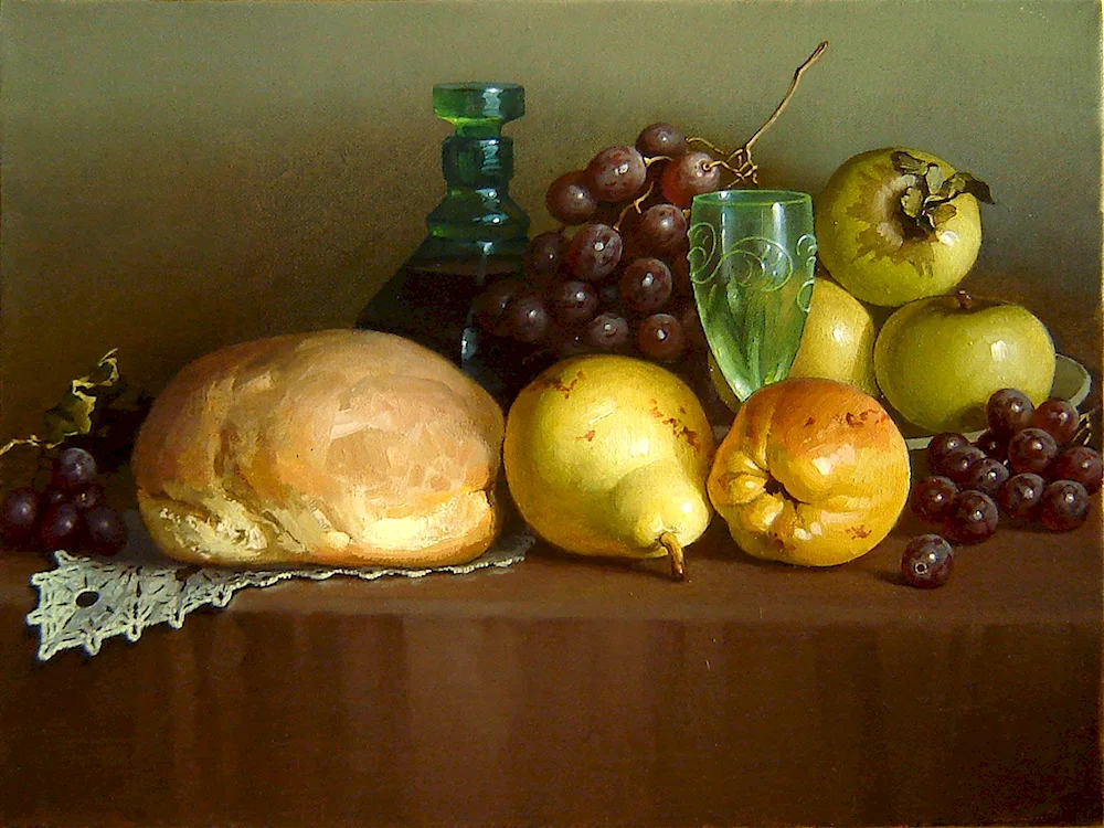 Alexei Antonov still life and flowers
