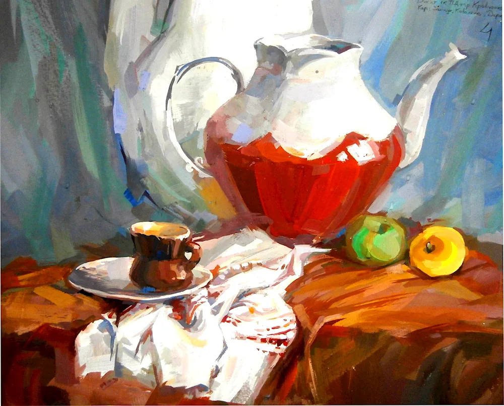 Gouache still life