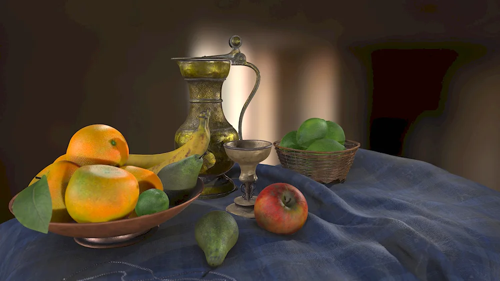 Caravaggio still life jug