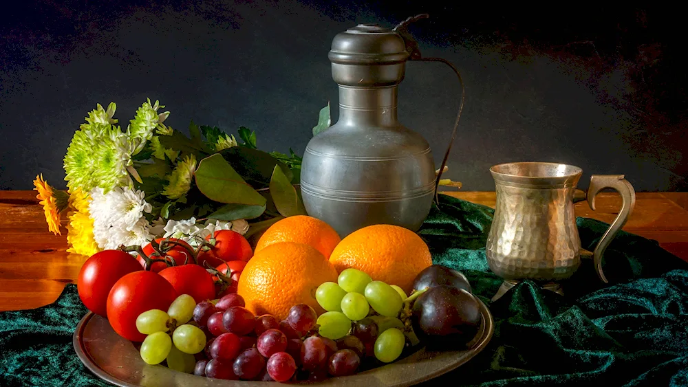 Caravaggio jug still life