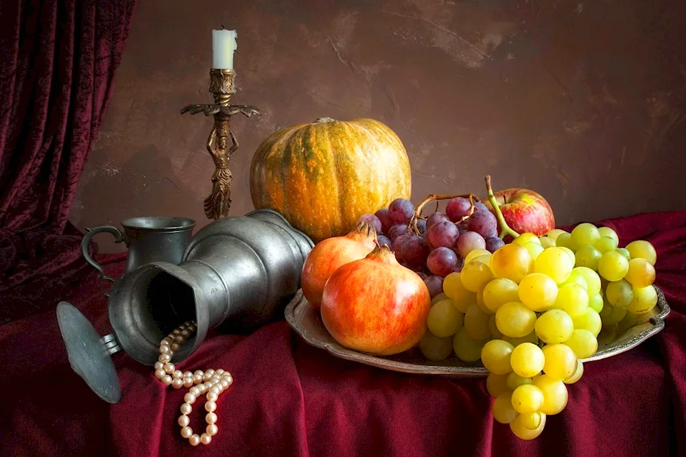 Still Life Caravaggio pitcher