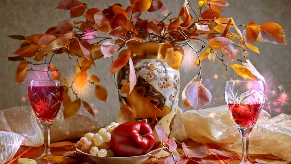 Paintings by Taleeva Anna's autumn still life