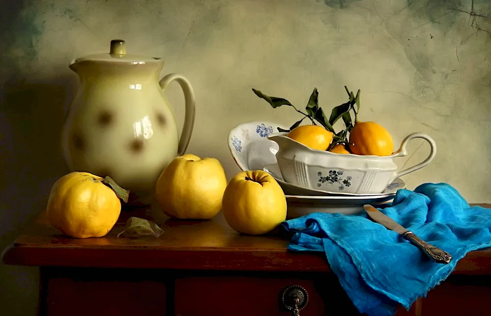 Nature with quince Elena Chausova