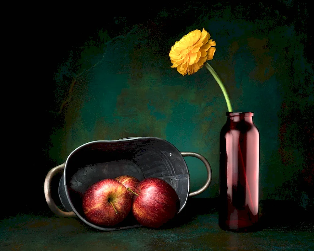 Still Life with Food still life with bottle