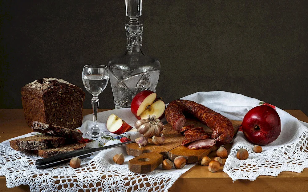 Nat still life with food