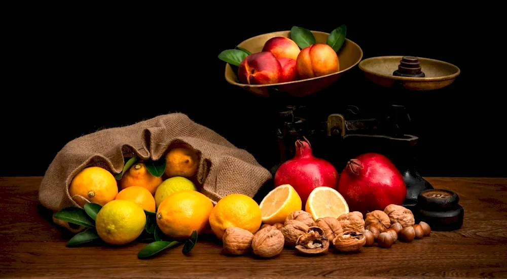 Simon Lutticeis still life with fruit