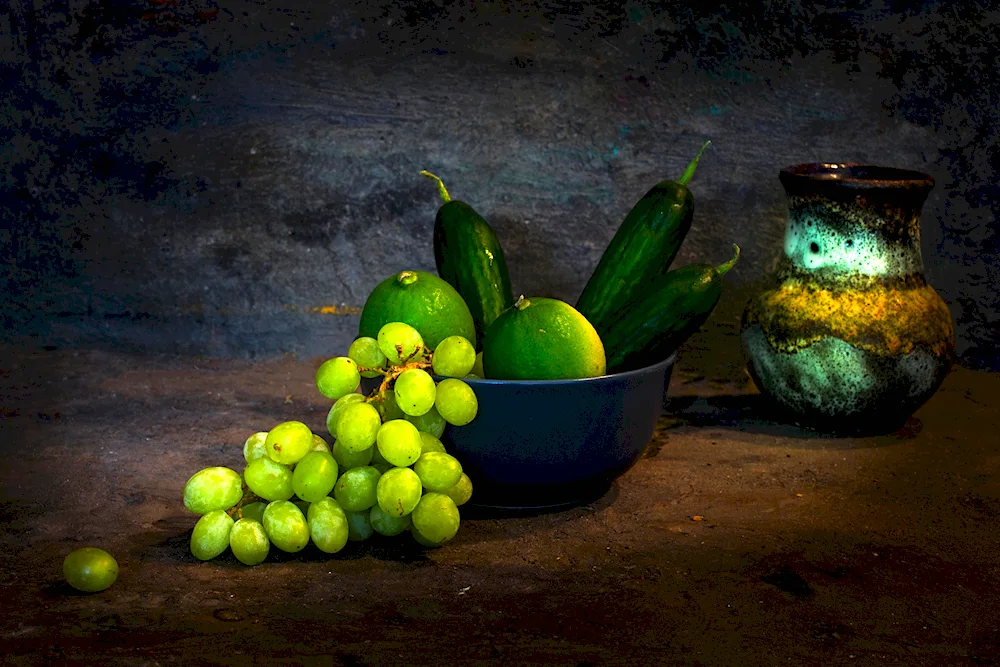 Still life with fruit