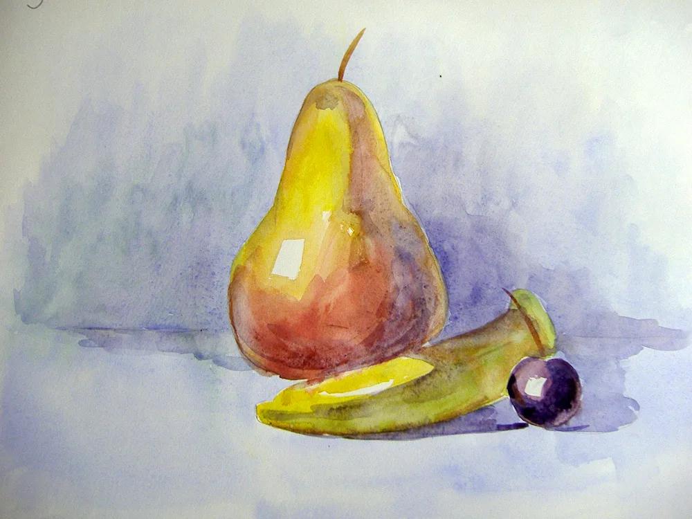 Still life with fruit for children