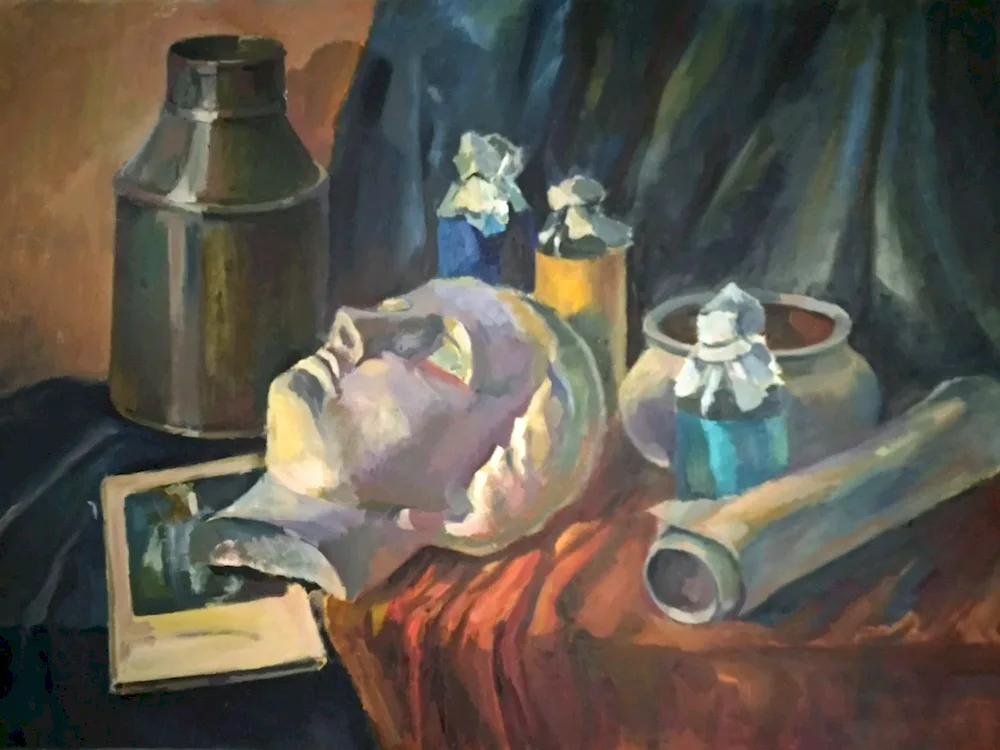 Still Life with plaster mask Academy of Arts