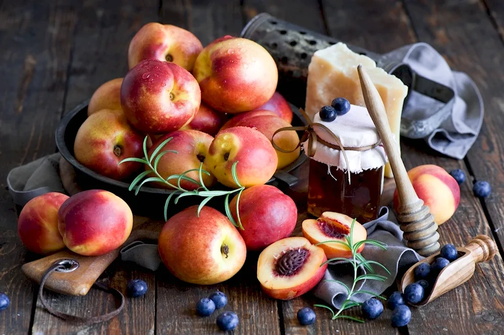 Still Life with Peach