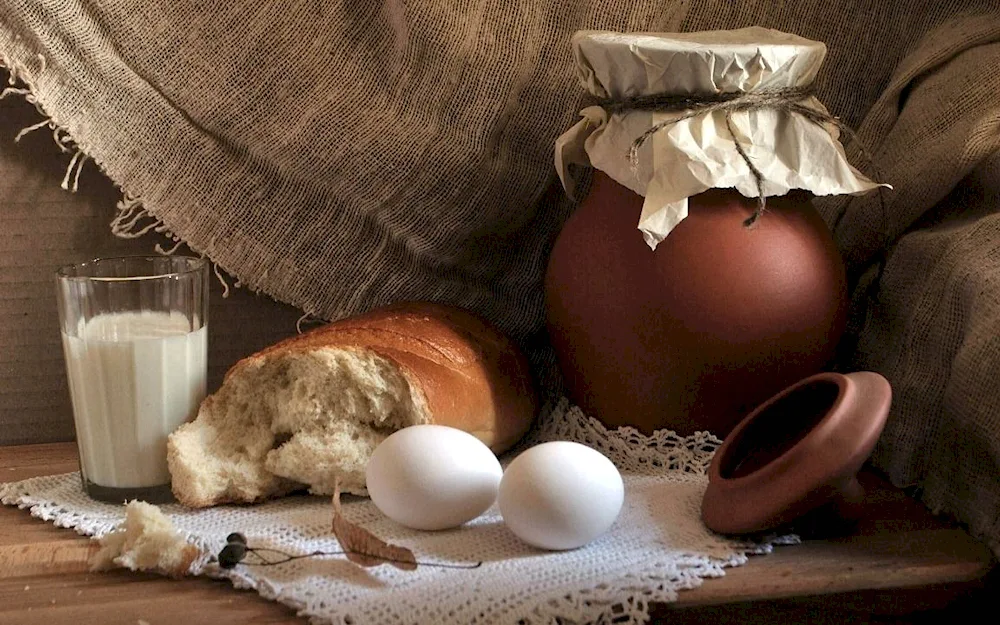 Rustic Breakfast Still Life