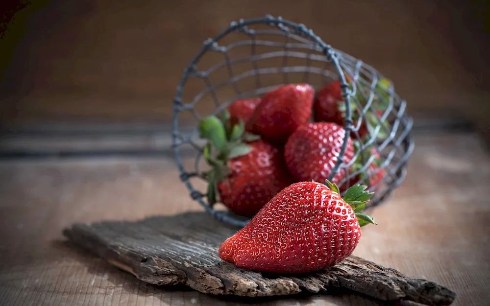 Strawberry still life