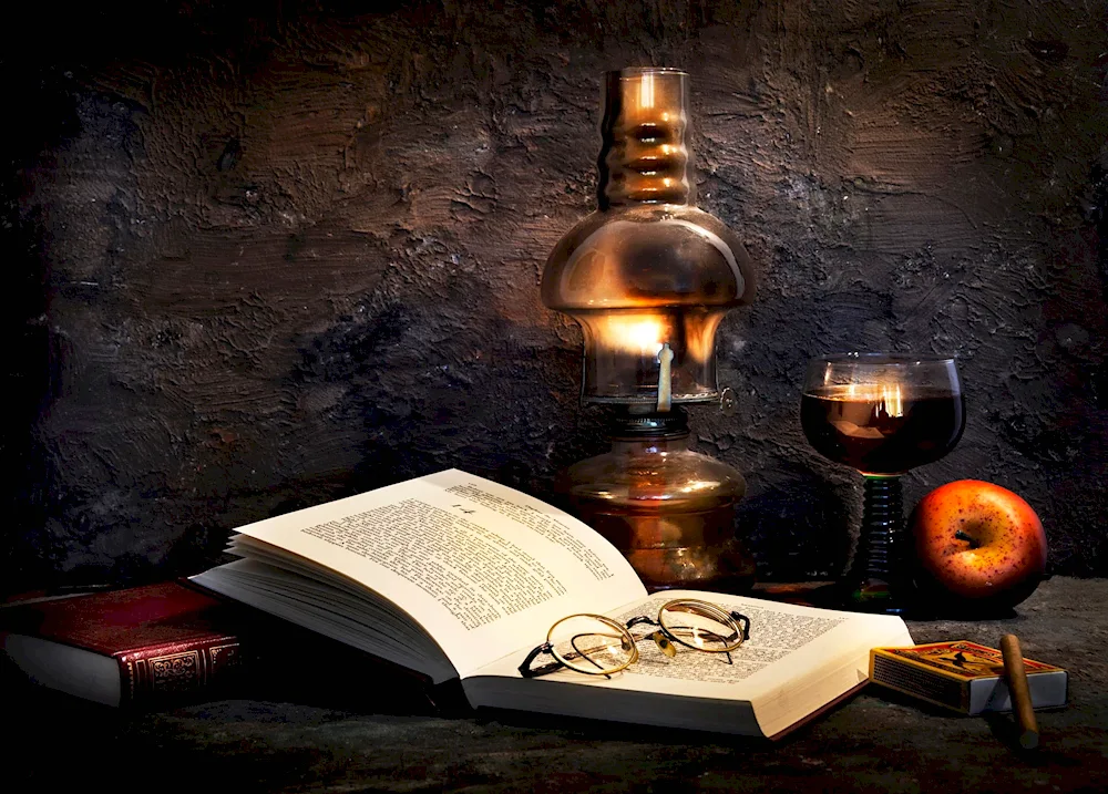 ‘Still life with books’