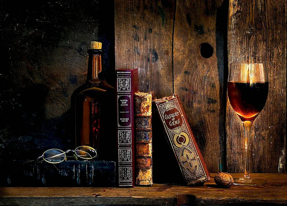 ‘Still life with books’