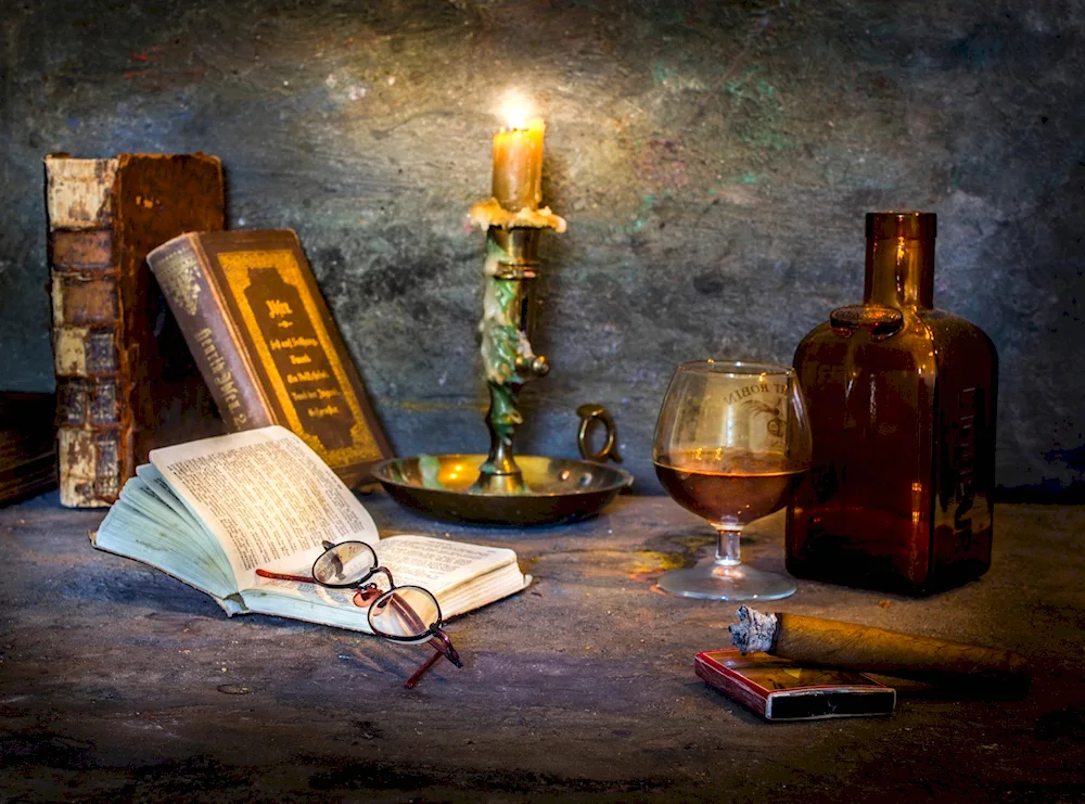 ’Still Life with Books‘