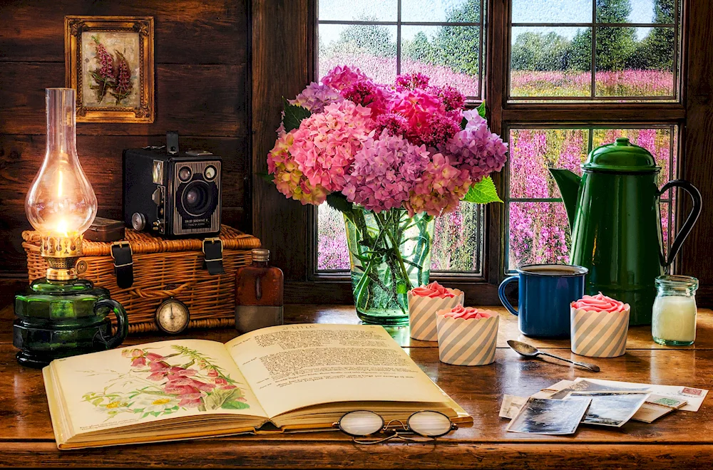 Flowers on the window