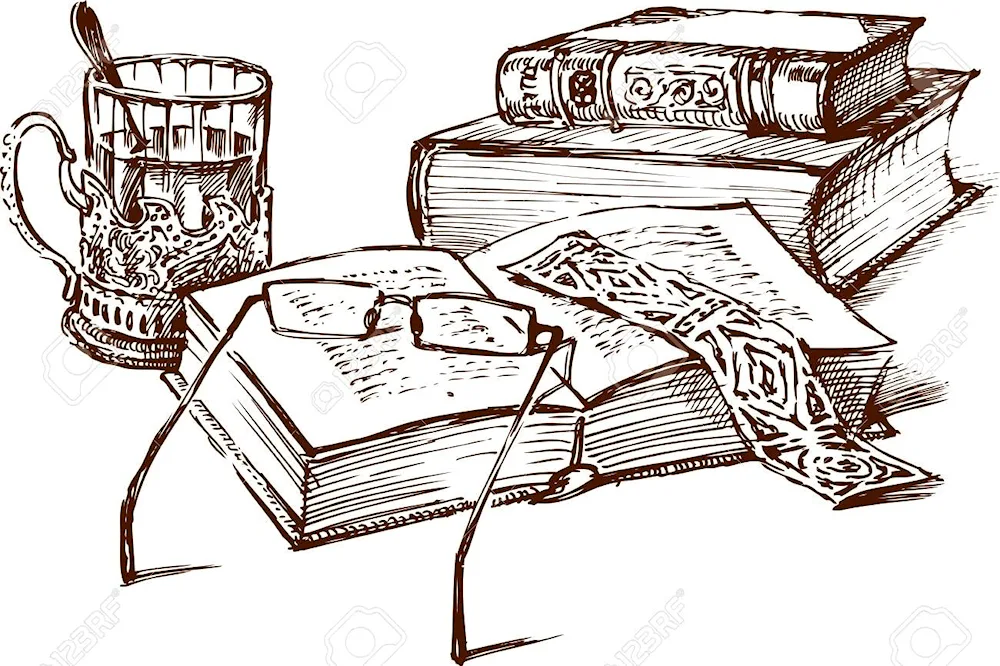 Drawing a book drawing