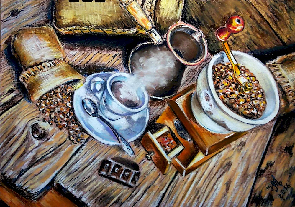 Coffee cup still life