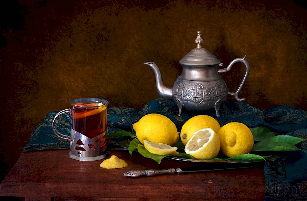 Nat still life with lemon