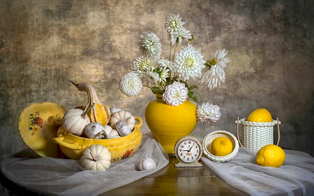 Still life with oranges