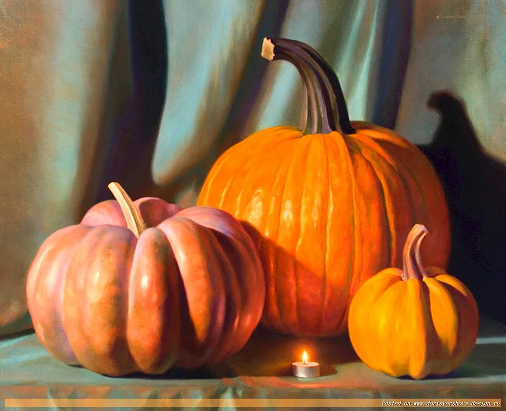 Rembrandt still life pumpkin