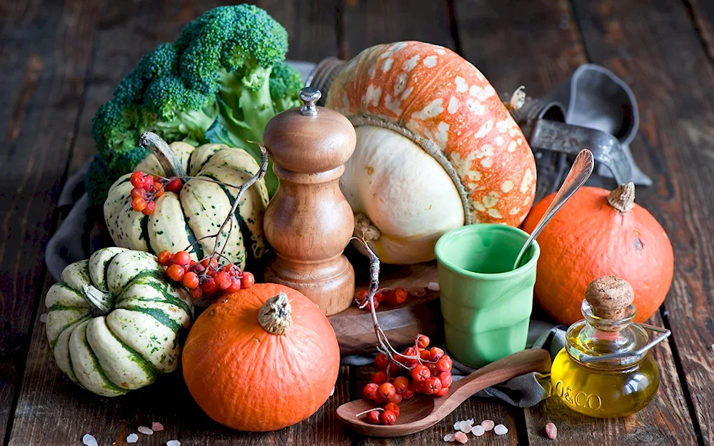 Pumpkin still life