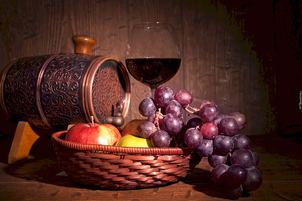 Wine still life