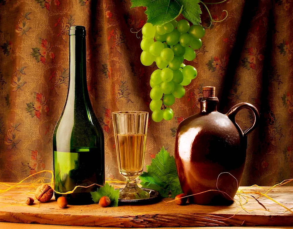 Wine still life