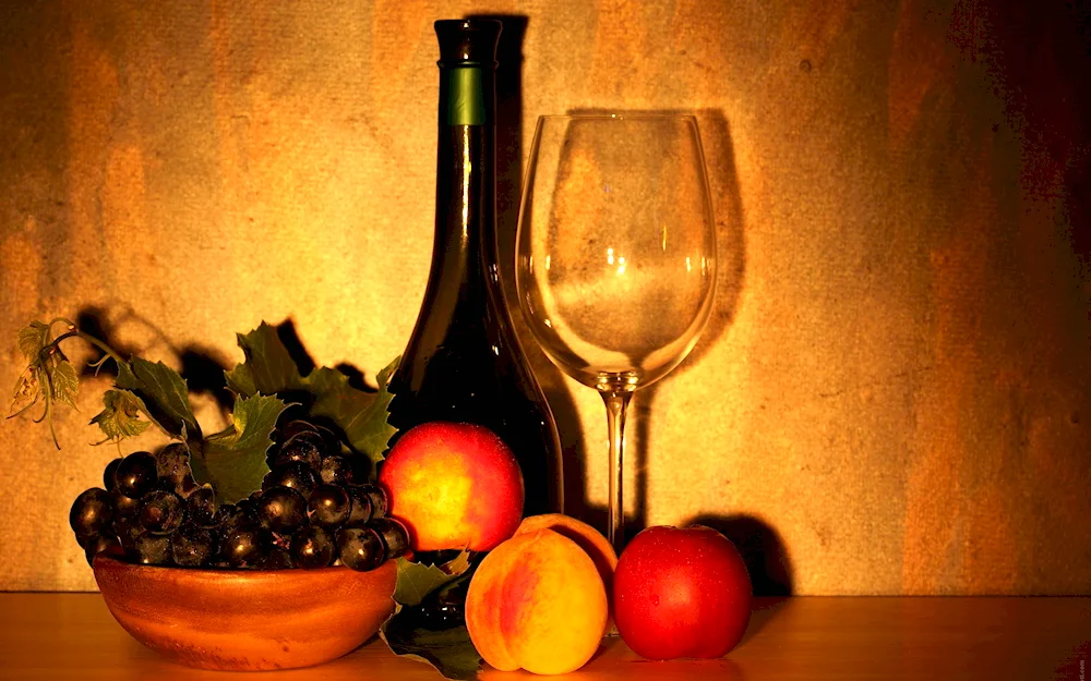Wine still life