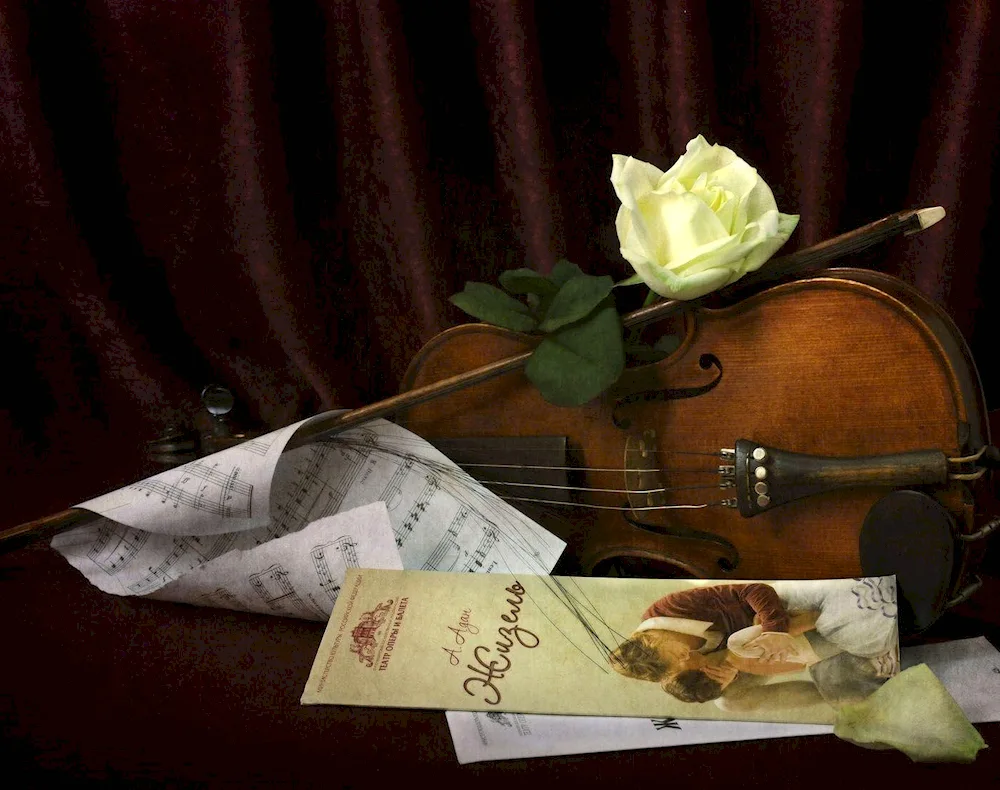 William Harnett still life with violin