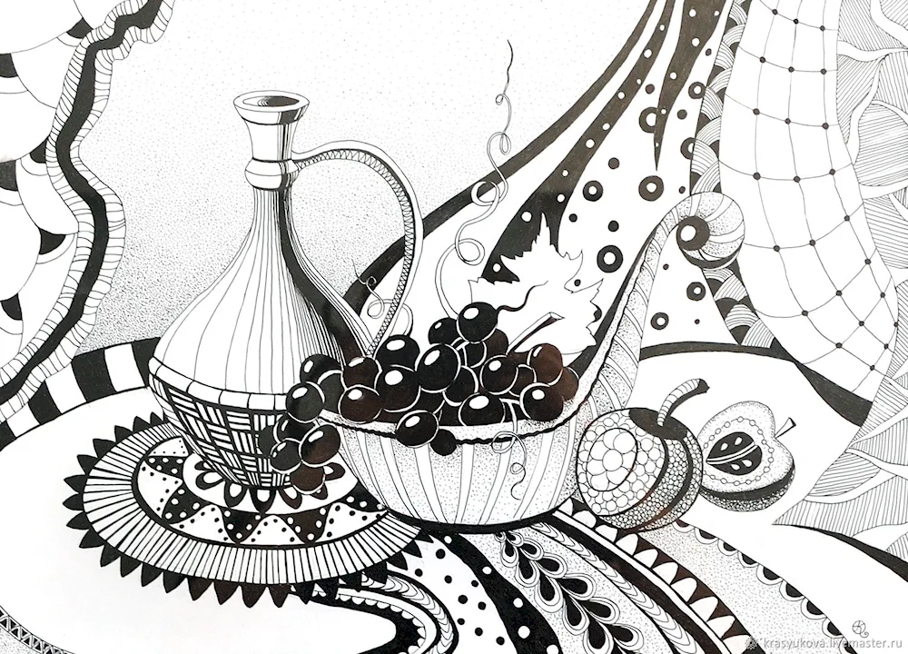 Pencil still life Yuri Kushevsky
