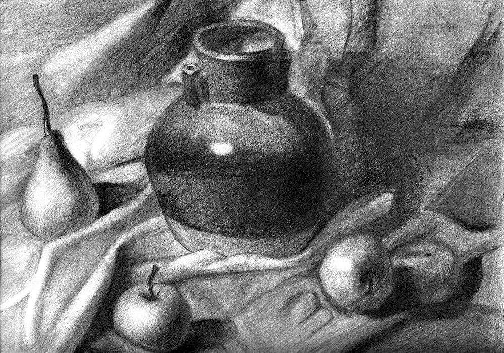 Pencil still lifes pencil Yuri Kushevsky