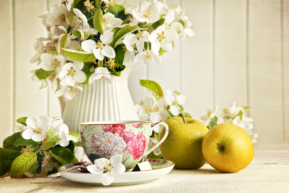 Still life in light colours