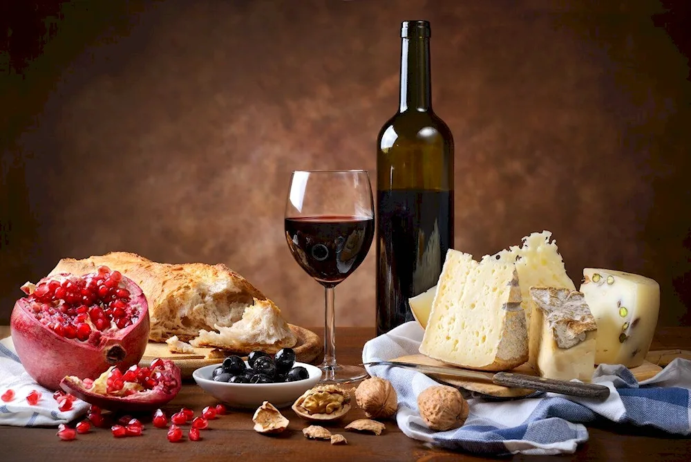 Wine and cheese