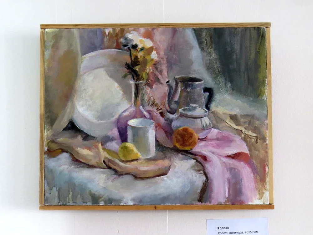 Still life a. в. Kuprin still life with statuette b.d. Koroleva 1919