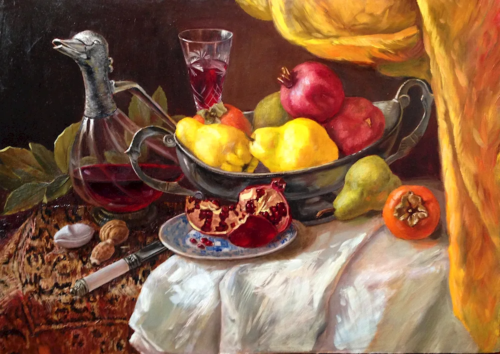 Artist Sergei Andriyaka watercolour