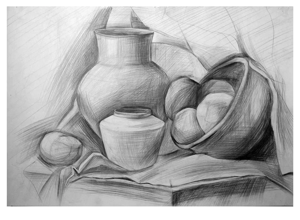 Pencil still life Yuri Kushevsky