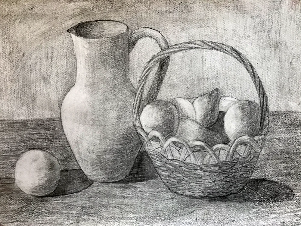 Pencil still life Yuri Kushevsky
