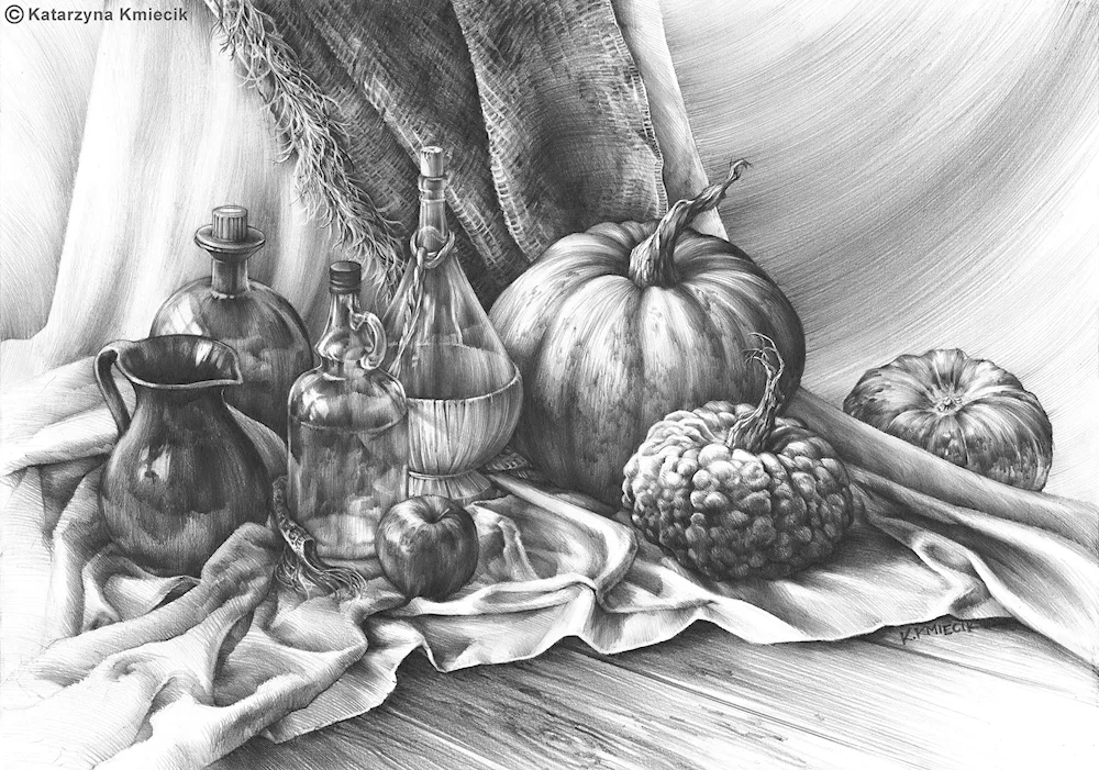 Kupreyanov Nikolay engraving still life