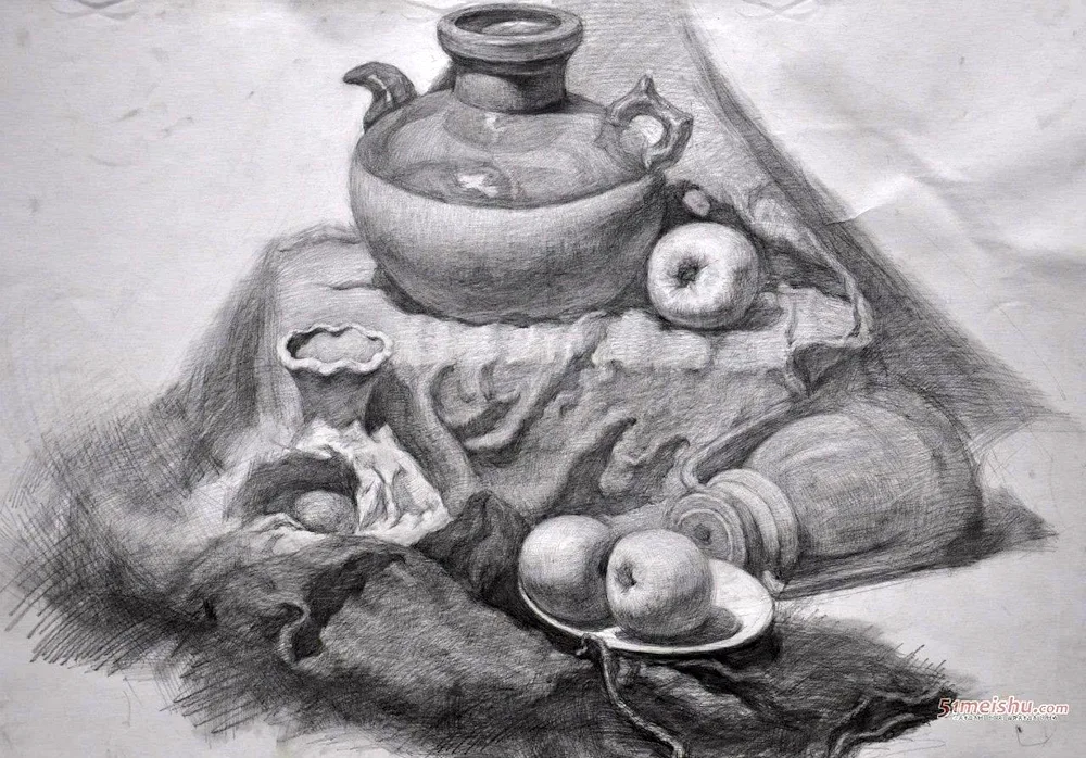 Pencil still lifes Yuri Kushevsky