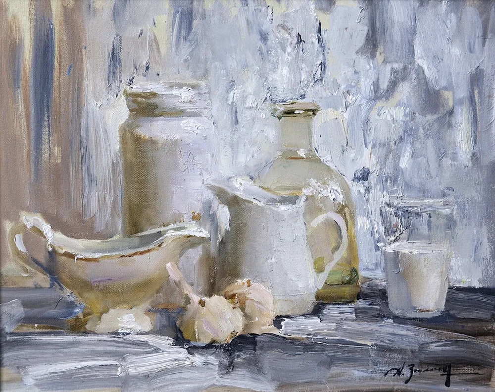 Academic painting still life oil painting Stroganovka