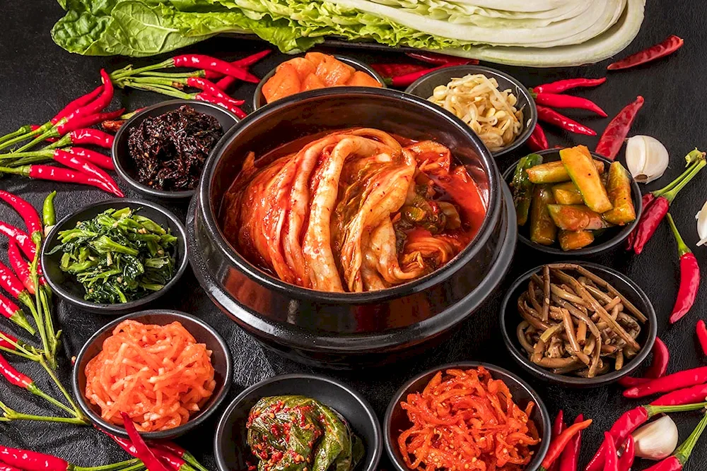 Korean national food kimchi