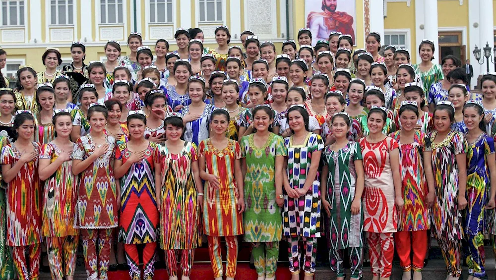 Tajikistan national costume atlas