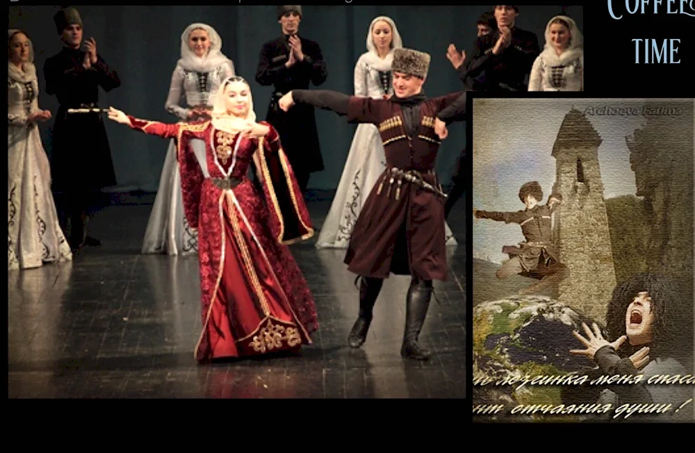 National costume of Chechens-Akkins.