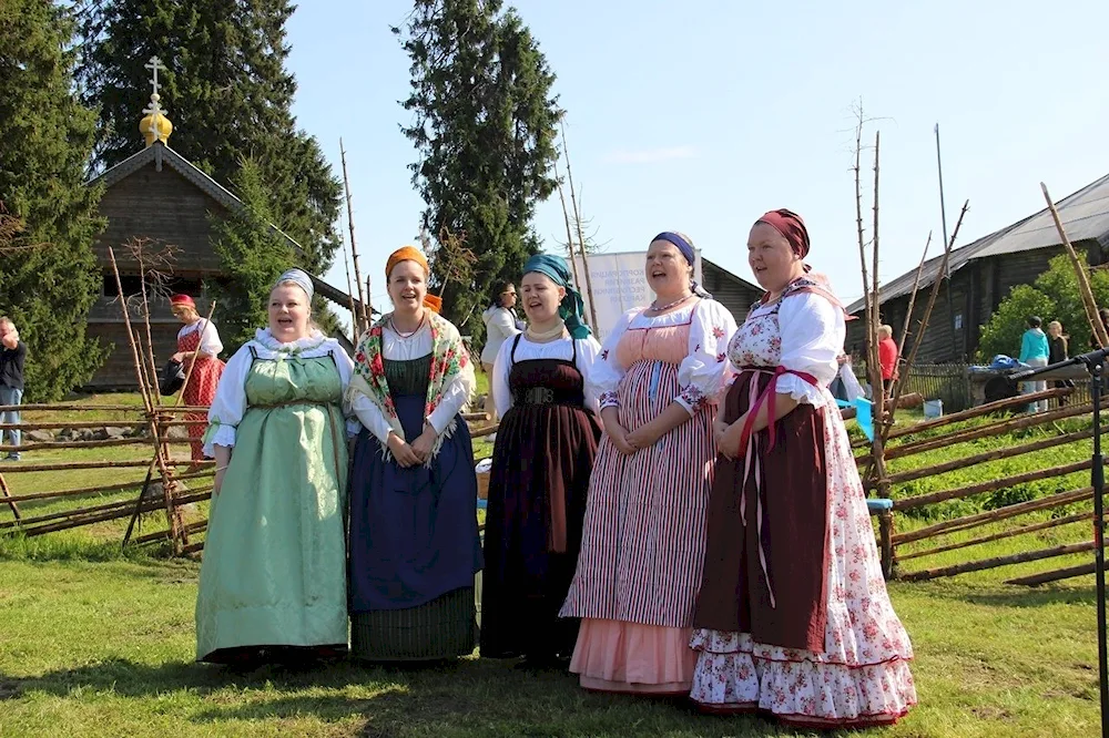 National costume of Karelians nation Karelians